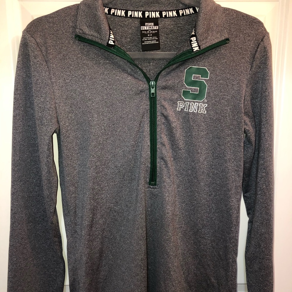 MSU quaterzip, PINK by Victoria secret